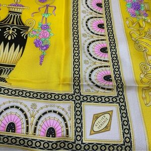 Versace Yellow and Pink Scarf